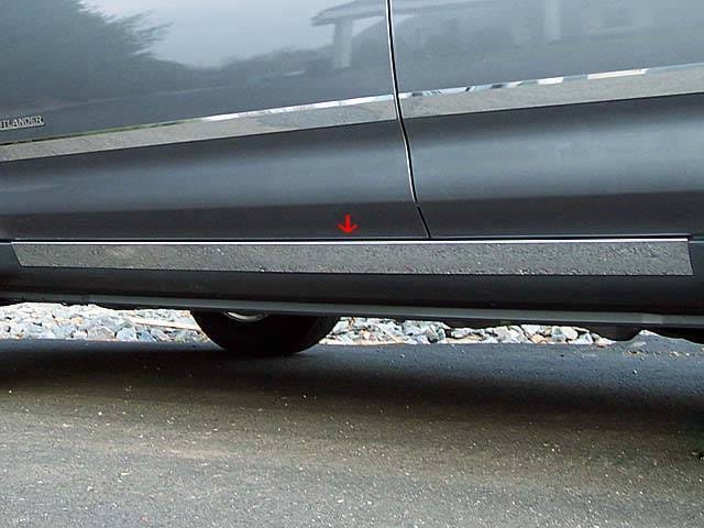 MITSUBISHI OUTLANDER 4dr QAA Stainless 2pcs Rocker Panel Trim TH27010