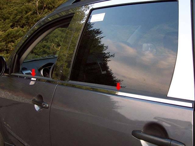 MITSUBISHI OUTLANDER 4dr QAA Stainless 4pcs Window Sill Accent WS27010