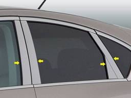 Fits Infiniti EX 4dr QAA Stainless 8pcs Pillar Trim PP28042