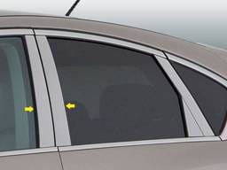 Fits Infiniti EX 4dr QAA Stainless 4pcs Pillar Trim PP28040