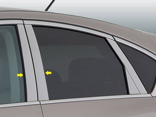 Fits Infiniti EX 4dr QAA Stainless 4pcs Pillar Trim PP28040
