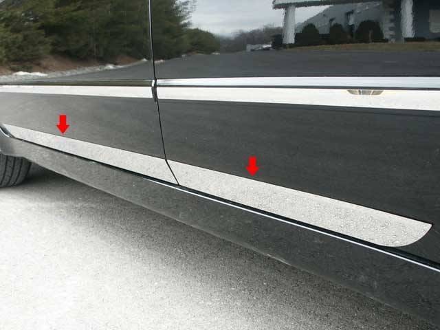 Fits Nissan ALTIMA 4dr QAA Stainless 4pcs Rocker Panel Trim TH27550