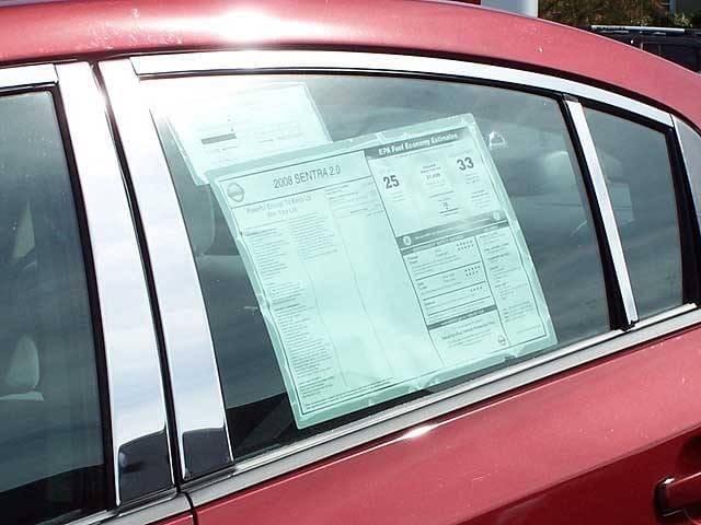 Fits Nissan SENTRA 4dr QAA Stainless 6pcs Pillar Trim PP28576