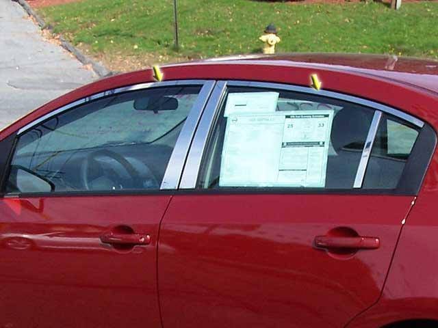Fits Nissan SENTRA 4dr QAA Stainless 4pcs Window Accent Package WP28576