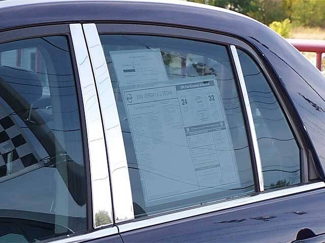 Fits Nissan VERSA 4dr QAA Stainless 6pcs Pillar Trim PP28531