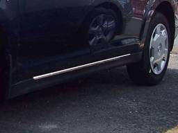 Fits Nissan VERSA 4dr QAA Stainless 2pcs Rocker Panel Trim TH28530