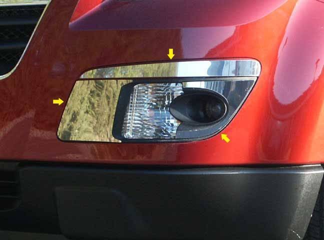 SATURN OUTLOOK 4dr QAA Stainless 6pcs Front Vent Accent FV47425
