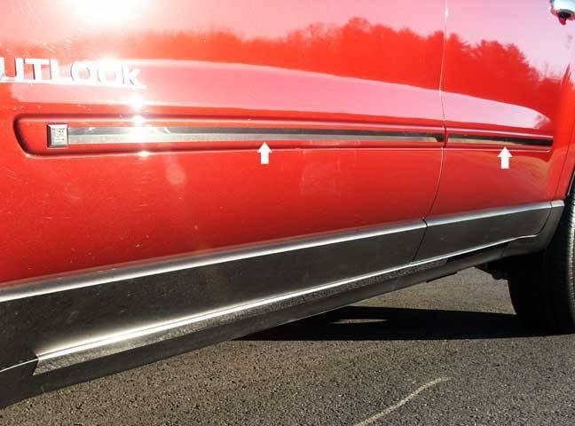 SATURN OUTLOOK 4dr QAA Stainless 4pcs Rocker Panel Trim TH47425