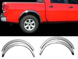 TUNDRA 2/4dr QAA Molded Stainless 4pcs Wheel Well Fender Trim WZ27145
