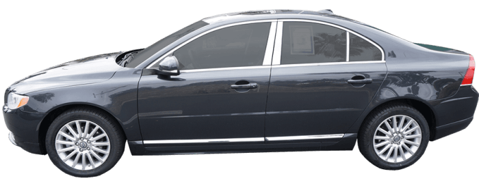 VOLVO S80 4dr QAA Stainless 6pcs Pillar Trim PP27391 thumbnail 2