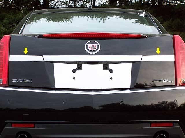 CADILLAC CTS 4dr QAA Stainless 2pcs License Plate Bar Accent LB48250