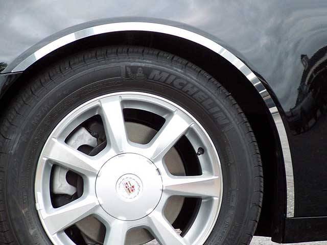 CADILLAC CTS SPORT WAGON 4dr QAA Stainless 4pcs Wheel Well Accent WQ48250