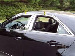CADILLAC CTS 4dr QAA Stainless 4pcs Window Accent Package WP48252