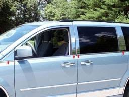 VOLKSWAGEN ROUTAN 4dr QAA Stainless 8pcs Pillar Trim PP48897