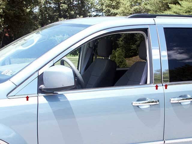 VOLKSWAGEN ROUTAN 4dr QAA Stainless 6pcs Pillar Trim PP48896 thumbnail 5