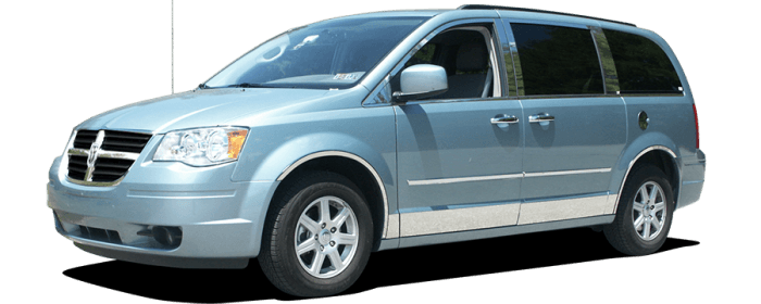 DODGE GRAND CARAVAN 4dr QAA Stainless 8pcs Rocker Panel Trim TH48895 thumbnail 7
