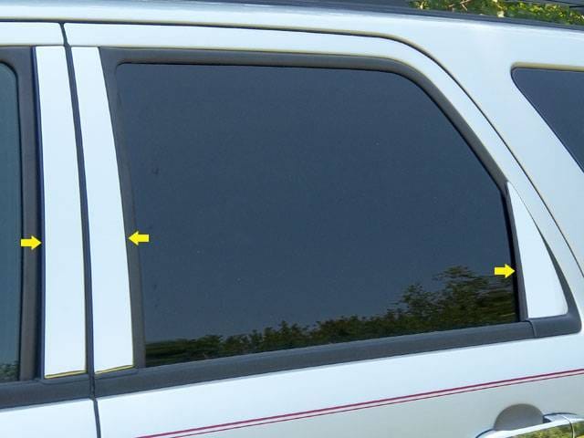 FORD ESCAPE 4dr QAA Stainless 6pcs Pillar Trim PP48321