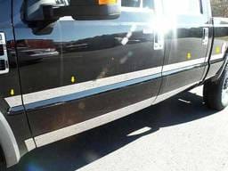 F-250 and F-350 SUPER DUTY 2dr QAA Stainless 8pcs Molding Insert MI48320