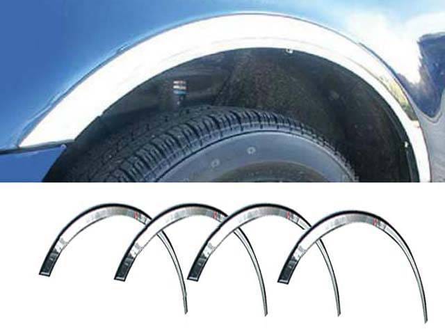 FORD TAURUS 4dr QAA Molded Stainless 4pcs Wheel Well Fender Trim WZ48490