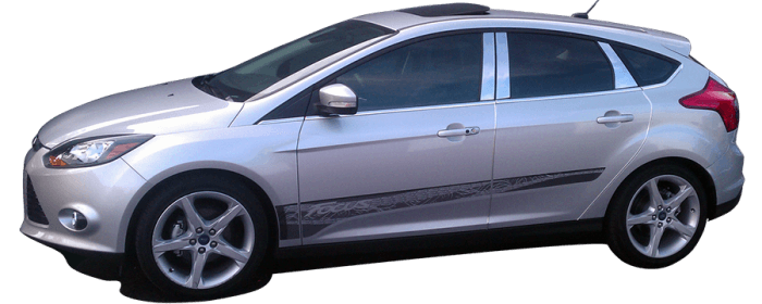 FORD FOCUS 4dr QAA Stainless 8pcs Pillar Trim PP48347 thumbnail 4
