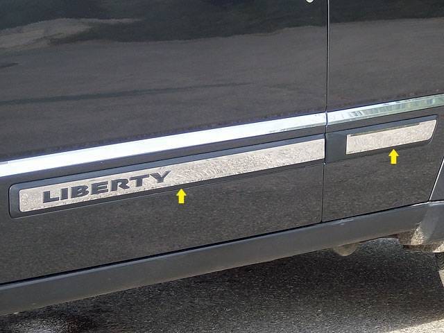 JEEP LIBERTY 4dr QAA Stainless 4pcs Molding Insert MI48070