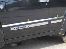 JEEP LIBERTY 4dr QAA Stainless 6pcs Rocker Panel Trim TH48070