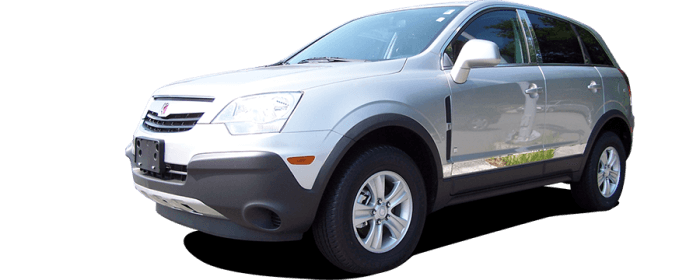 SATURN VUE 4dr QAA Stainless 4pcs Pillar Trim PP48440 thumbnail 3