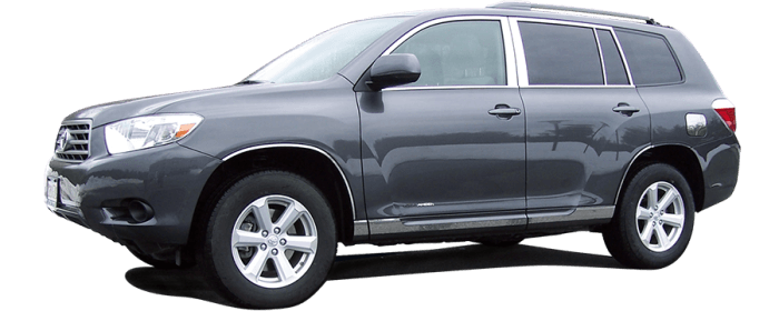 TOYOTA HIGHLANDER 4dr QAA Stainless 1pcs License Plate Bar Accent LB28110 thumbnail 2