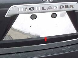 TOYOTA HIGHLANDER 4dr QAA Stainless 1pcs License Plate Bezel LP28110