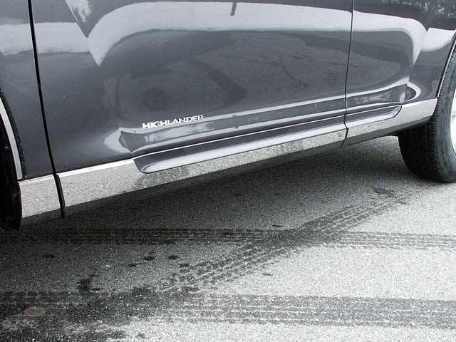 TOYOTA HIGHLANDER 4dr QAA Stainless 6pcs Rocker Panel Trim TH28110