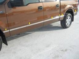 F-150 Crew Cab, 6.5' Bed, W/ FLARES QAA Stainless Molding Insert MI49306