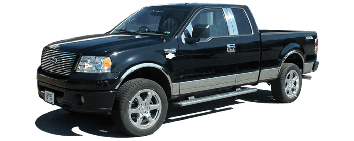 F-150 Crew Cab, 5?5? bed ,NO Flares QAA  12pcs Side Accent Trim AT49316 thumbnail 2