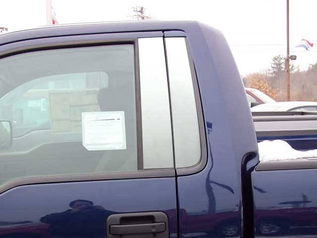 FORD F-150 2dr QAA Stainless 4pcs Pillar Trim PP49307