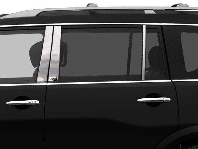 Fits Nissan ARMADA 4dr QAA Stainless 6pcs Pillar Trim PP11054