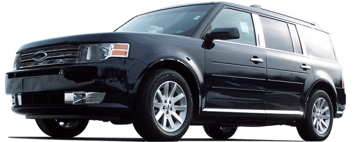 FORD FLEX 4dr QAA Stainless 2pcs Trunk Accent Trim TP49340 thumbnail 3
