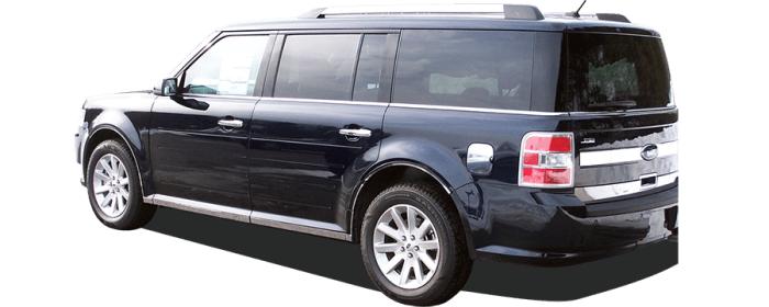 FORD FLEX 4dr QAA Stainless 2pcs Trunk Accent Trim TP49340 thumbnail 4