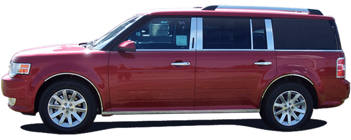 FORD FLEX 4dr QAA Chrome ABS plastic 8pcs Door Handle Cover DH46630 thumbnail 2
