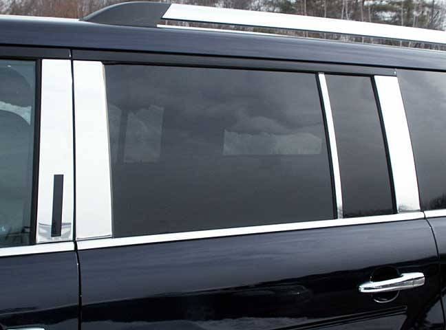 FORD FLEX 4dr QAA Stainless 8pcs Pillar Trim PP49342