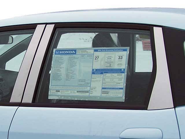 HONDA FIT 4dr QAA Stainless 6pcs Pillar Trim PP29221