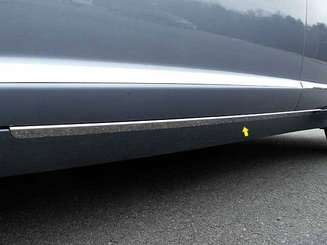 JAGUAR XF 4dr QAA Stainless 2pcs Rocker Panel Trim TH29098