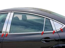 MAZDA MAZDA6 4dr QAA Stainless 10pcs Pillar Trim PP29763
