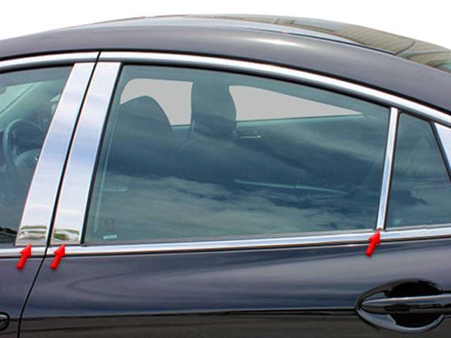 MAZDA MAZDA6 4dr QAA Stainless 6pcs Pillar Trim PP29761