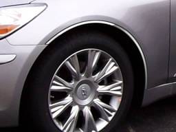 Fits Hyundai GENESIS 4dr QAA Stainless 4pcs Wheel Well Accent WQ29345