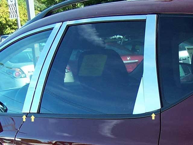 Fits Nissan MURANO 4dr QAA Stainless 6pcs Pillar Trim PP29591