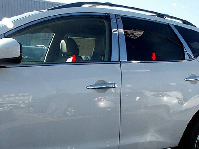 Fits Nissan MURANO 4dr QAA Stainless 6pcs Window Sill Accent WS29590