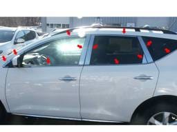 Fits Nissan MURANO 4dr QAA Stainless 22pcs Window Accent Package WP29590