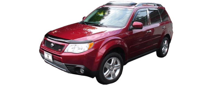 SUBARU FORESTER 4dr QAA Stainless 4pcs Pillar Trim PP29440 thumbnail 2