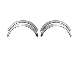 COROLLA 4dr QAA Molded Stainless 4pcs Wheel Well Fender Trim WC29112