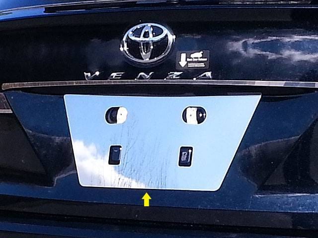 TOYOTA VENZA 4dr QAA Stainless 1pcs License Plate Bezel LP29155