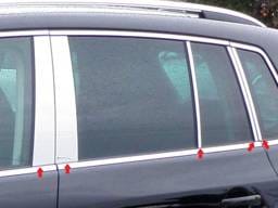 VOLKSWAGEN TIGUAN 4dr QAA Stainless 10pcs Pillar Trim PP29653
